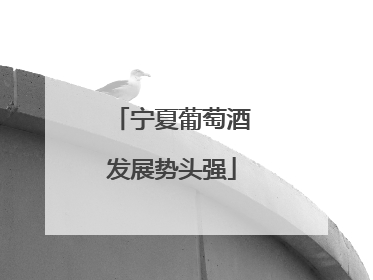 宁夏葡萄酒发展势头强