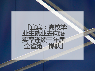 宜宾：高校毕业生就业去向落实率连续三年居全省第一梯队
