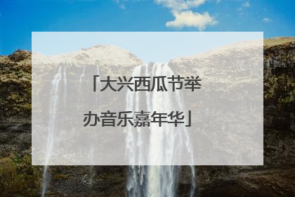 大兴西瓜节举办音乐嘉年华