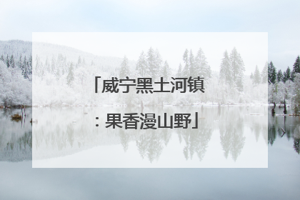 威宁黑土河镇：果香漫山野