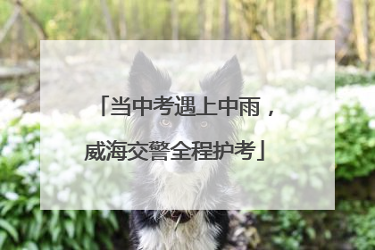 当中考遇上中雨，威海交警全程护考