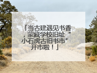 当古建遇见书香，蒙藏学校旧址“小石虎古旧书市”开市啦！