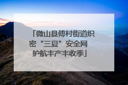 微山县傅村街道织密“三夏”安全网 护航丰产丰收季