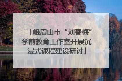 峨眉山市“刘春梅”学前教育工作室开展沉浸式课程建设研讨