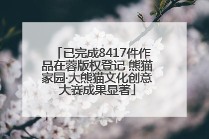 已完成8417件作品在蓉版权登记 熊猫家园·大熊猫文化创意大赛成果显著
