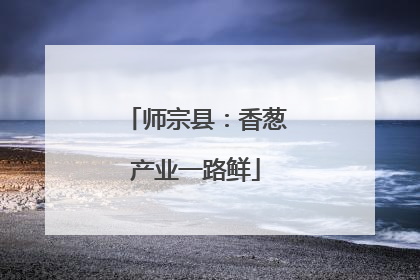 师宗县：香葱产业一路鲜