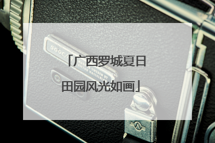 广西罗城夏日田园风光如画