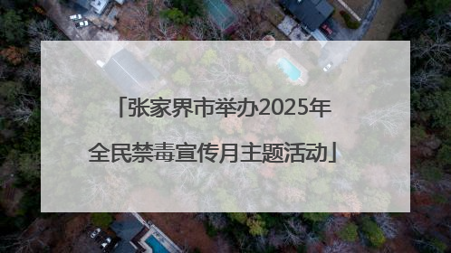张家界市举办2025年全民禁毒宣传月主题活动