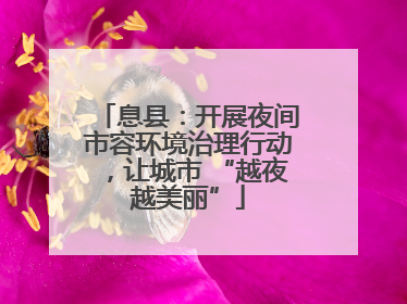 息县：开展夜间市容环境治理行动，让城市 “越夜越美丽”