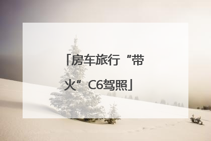 房车旅行“带火”C6驾照
