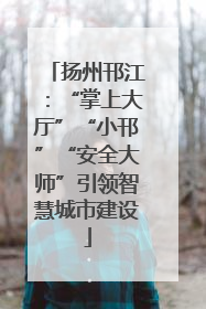 扬州邗江：“掌上大厅”“小邗”“安全大师”引领智慧城市建设
