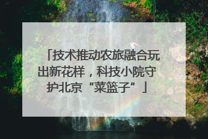 技术推动农旅融合玩出新花样，科技小院守护北京“菜篮子”