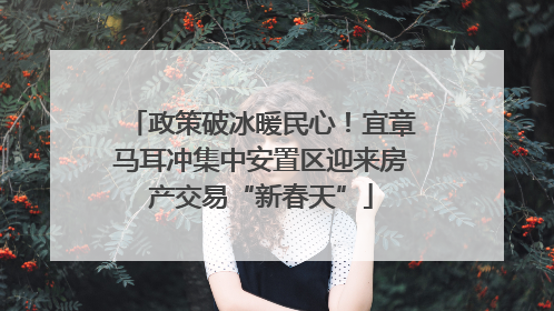 政策破冰暖民心！宜章马耳冲集中安置区迎来房产交易“新春天”