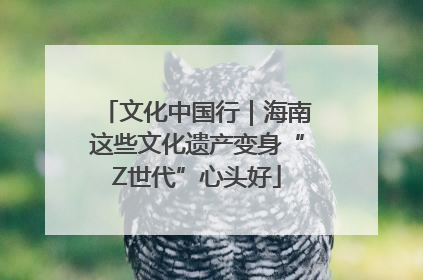 文化中国行｜海南这些文化遗产变身“Z世代”心头好