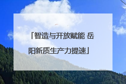 智造与开放赋能 岳阳新质生产力提速