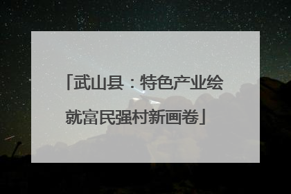 武山县：特色产业绘就富民强村新画卷