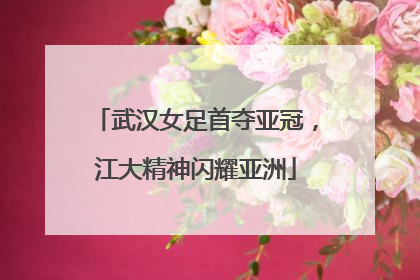 武汉女足首夺亚冠，江大精神闪耀亚洲
