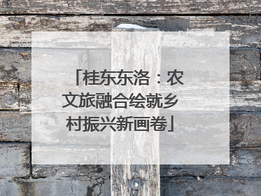 桂东东洛：农文旅融合绘就乡村振兴新画卷