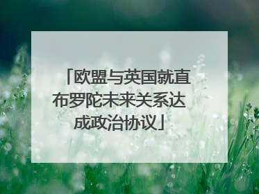 欧盟与英国就直布罗陀未来关系达成政治协议