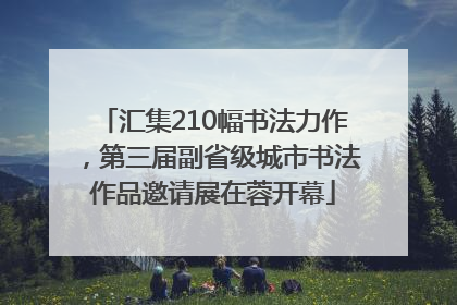 汇集210幅书法力作，第三届副省级城市书法作品邀请展在蓉开幕