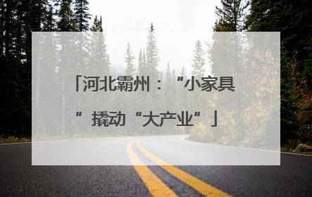河北霸州：“小家具”撬动“大产业”