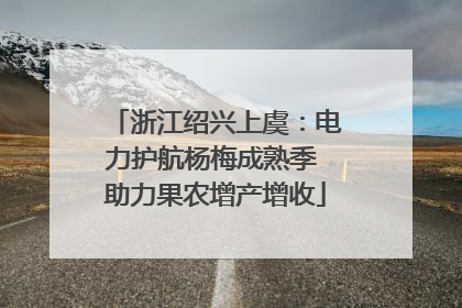 浙江绍兴上虞：电力护航杨梅成熟季 助力果农增产增收