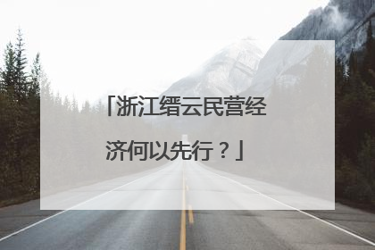 浙江缙云民营经济何以先行？