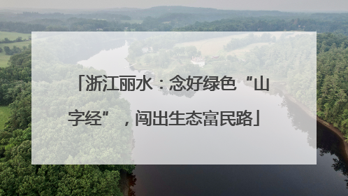 浙江丽水：念好绿色“山字经”，闯出生态富民路