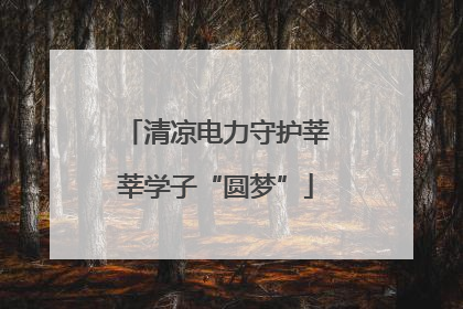 清凉电力守护莘莘学子“圆梦”