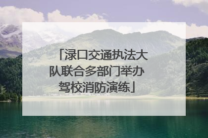 渌口交通执法大队联合多部门举办驾校消防演练