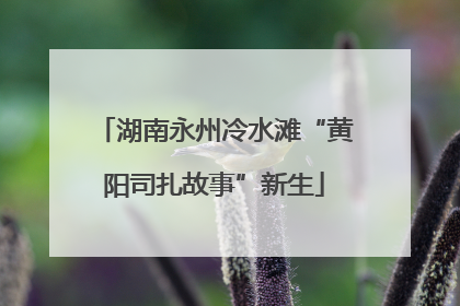 湖南永州冷水滩“黄阳司扎故事”新生