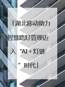 湖北移动助力智慧路灯管理迈入“AI＋灯链”时代