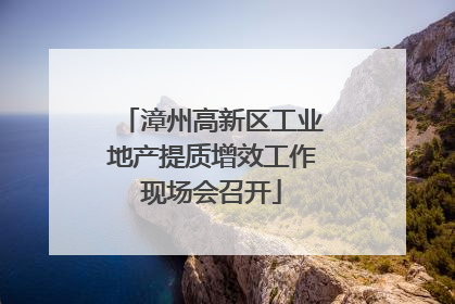 漳州高新区工业地产提质增效工作现场会召开