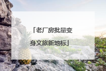 老厂房批量变身文旅新地标