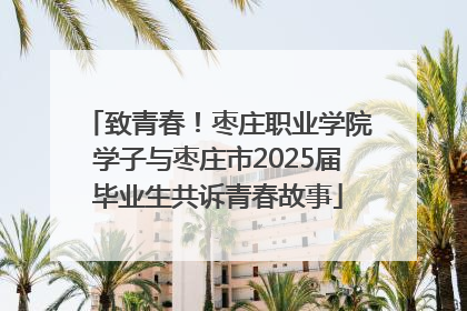 致青春！枣庄职业学院学子与枣庄市2025届毕业生共诉青春故事