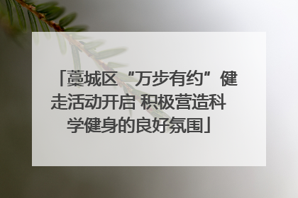 藁城区“万步有约”健走活动开启 积极营造科学健身的良好氛围