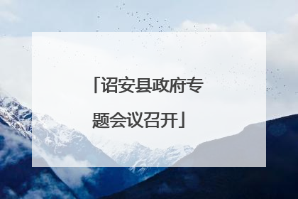 诏安县政府专题会议召开