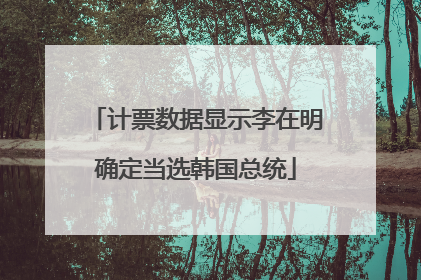 计票数据显示李在明确定当选韩国总统