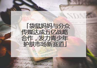 袋鼠妈妈与分众传媒达成五亿战略合作，发力青少年护肤市场新赛道