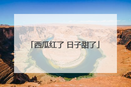 西瓜红了 日子甜了