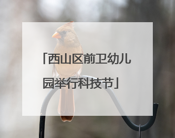 西山区前卫幼儿园举行科技节