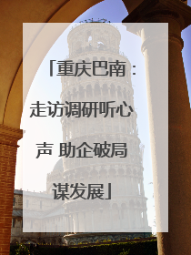 重庆巴南：走访调研听心声 助企破局谋发展