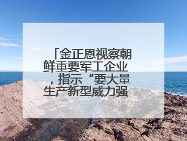 金正恩视察朝鲜重要军工企业，指示“要大量生产新型威力强大的炮弹”