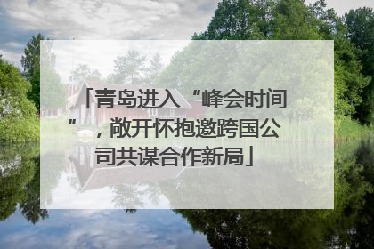 青岛进入“峰会时间”，敞开怀抱邀跨国公司共谋合作新局