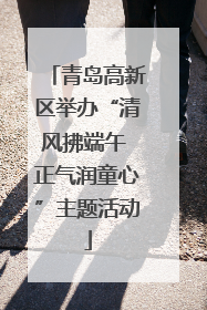 青岛高新区举办“清风拂端午 正气润童心”主题活动