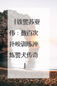 铁警苏亚伟：数百次扑咬训练淬炼警犬传奇