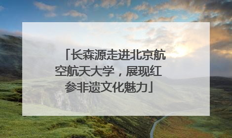 长森源走进北京航空航天大学，展现红参非遗文化魅力