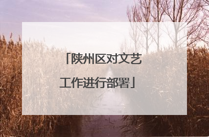 陕州区对文艺工作进行部署