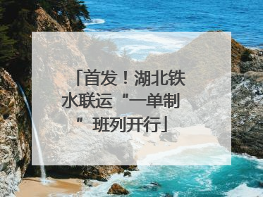 首发！湖北铁水联运“一单制”班列开行