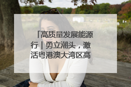 高质量发展能源行｜勇立潮头，激活粤港澳大湾区高质量发展动力源